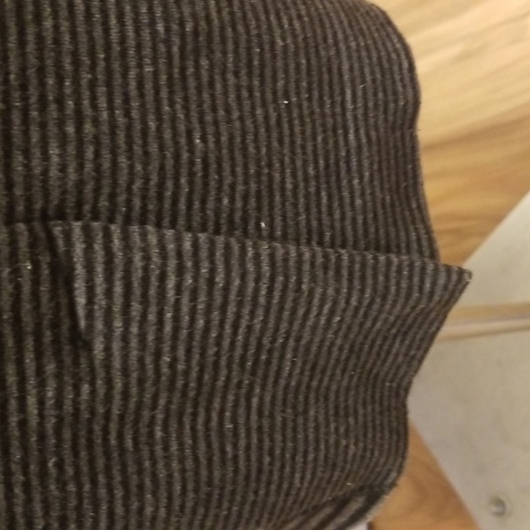 Calvin Klein Size 6 Dress Casual Office Midi Form Fitting Kick Pleat Gray Black - Picture 5 of 7